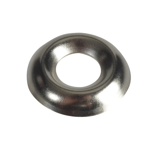 Screw Cup Washers Solid Brass Nickel Plated No.8 Bag 200