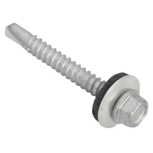 TechFast Hex Head Roofing Screw Self-Drill Light Section 5.5 x 25mm Pack 100