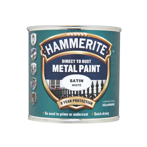 Direct to Rust Satin Finish Metal Paint Black 250ml