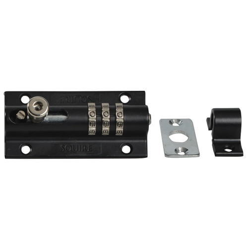 CombiBolt 3 Re-Codable Locking Bolt Black 92mm