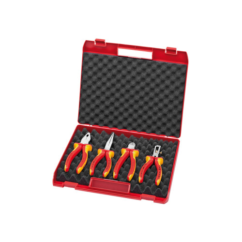 VDE Pliers Set in Case, 4 Piece