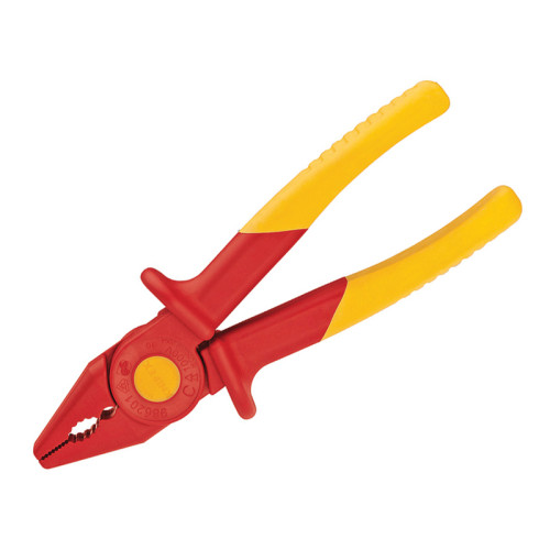 Flat Nose Plastic Insulated Pliers 180mm