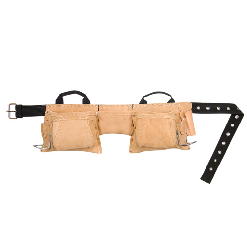 AP-527X Heavy-Duty Leather Work Apron 12 Pocket