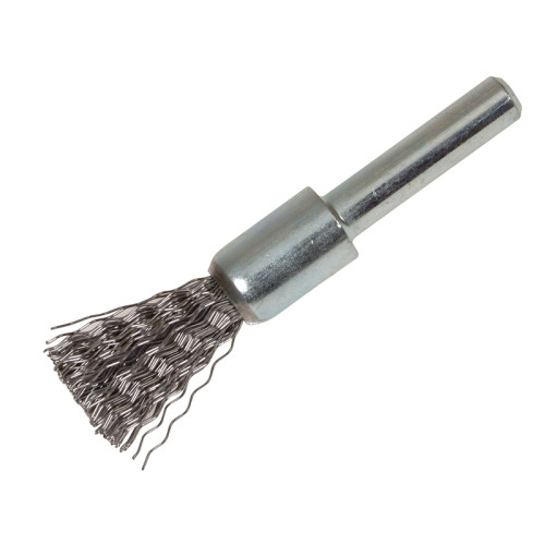 End Brush with Shank 12 x 60mm, 0.30 Steel Wire