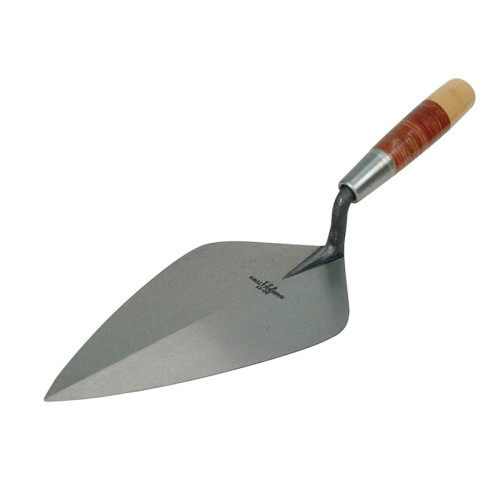 34L Wide London Pattern Brick Trowel Leather Handle 12in