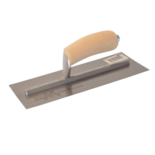 MXS7 Plasterer's Finishing Trowel Wooden Handle 12 x 5in