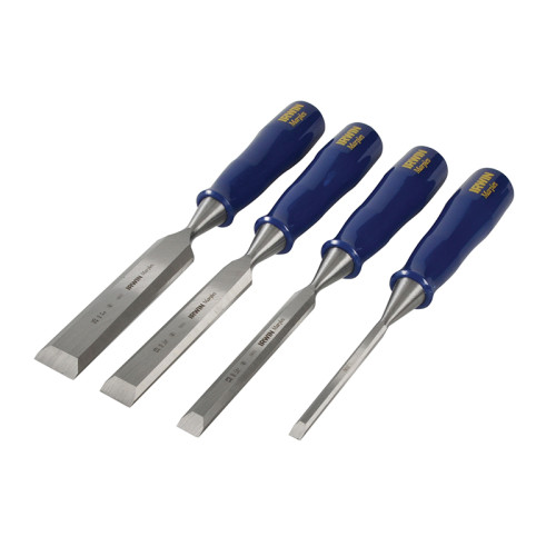 M444 Bevel Edge Chisel Blue Chip Handle Set, 4 Piece