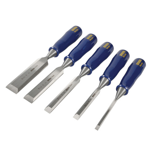 M444 Bevel Edge Chisel Blue Chip Handle Set, 5 Piece