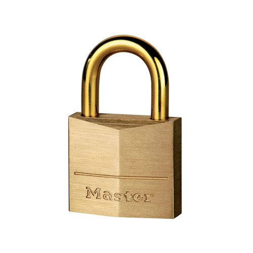 Solid Brass 35mm Padlock with Brass Plated Shackle