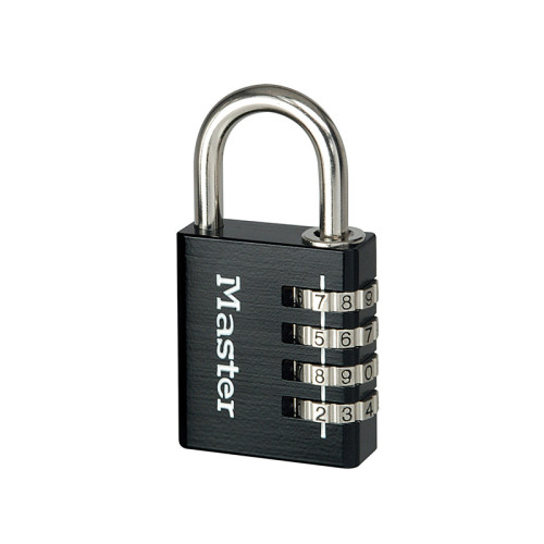 Black Finish 40mm 4-Digit Combination Padlock - 51mm Shackle