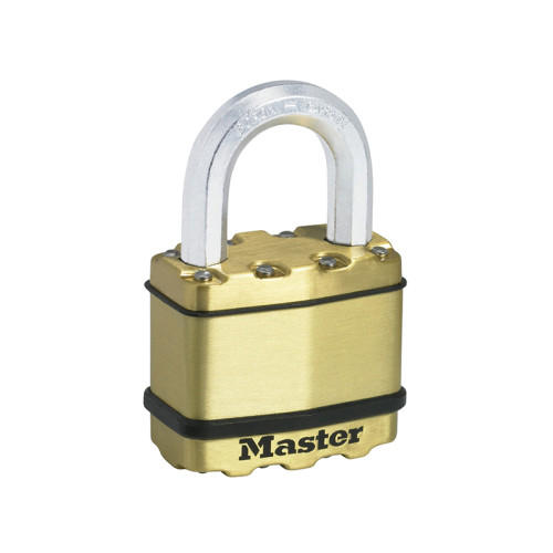 Excell™ Brass Finish 45mm Padlock 4-Pin - 38mm Shackle