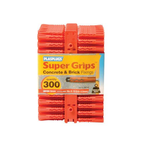 SAP 505 Solid Wall Super Grips™ Fixings Assorted (150)