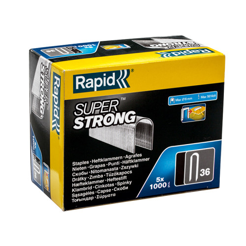 36/14 14mm DP x 5m White Staples (Box 1000 x 5)