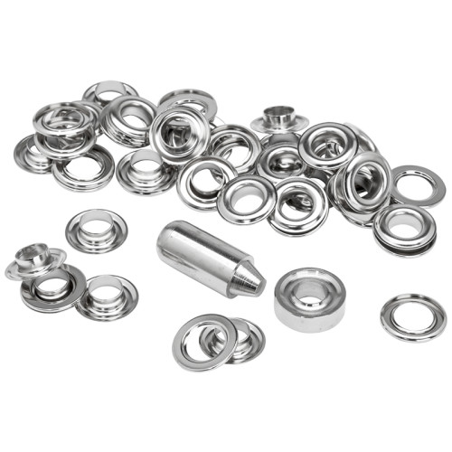 Grommets 10 x 21mm (25) + Metal 2 Piece Anvil