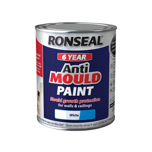 6 Year Anti Mould Paint White Matt 750ml