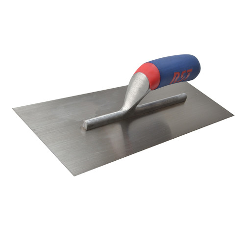 Plasterer's Finishing Trowel Carbon Steel Soft Touch Handle 16 x 4.1/2in