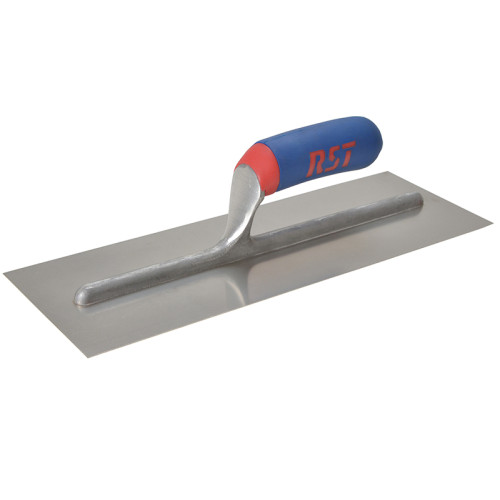 Plasterer's Finishing Trowel Stainless Steel Soft Touch Handle 16 x 4in