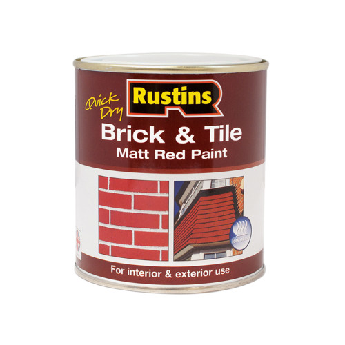 Quick Dry Brick & Tile Paint Matt Red 500ml