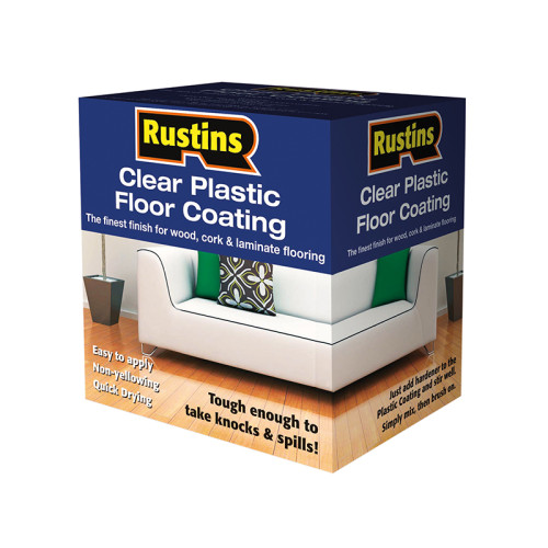 Clear Plastic Floor Coating Kit Satin 1 litre