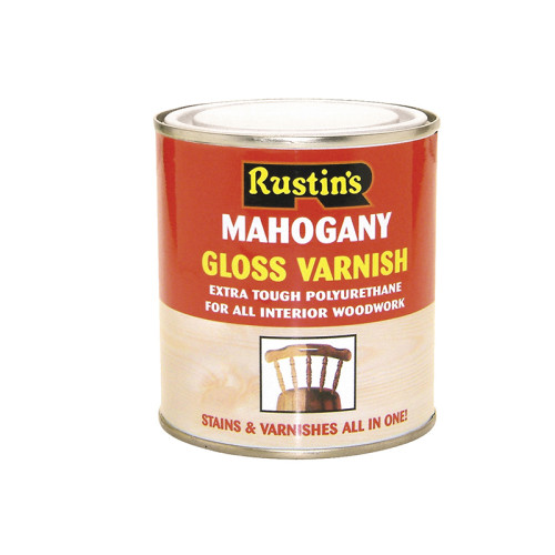 Polyurethane Varnish & Stain Gloss Walnut 500ml