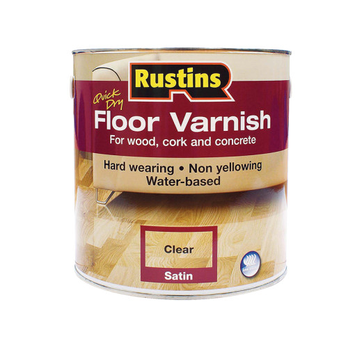 Quick Dry Coloured Floor Varnish Medium Oak 2.5 litre