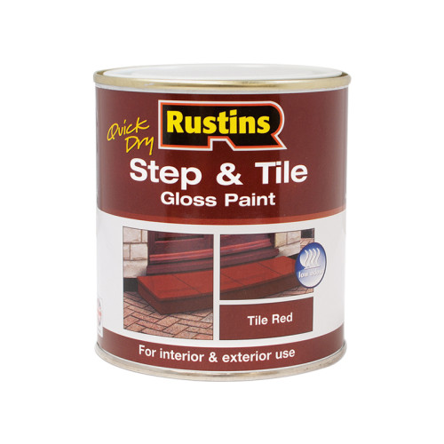 Quick Dry Step & Tile Paint Gloss Red 500ml