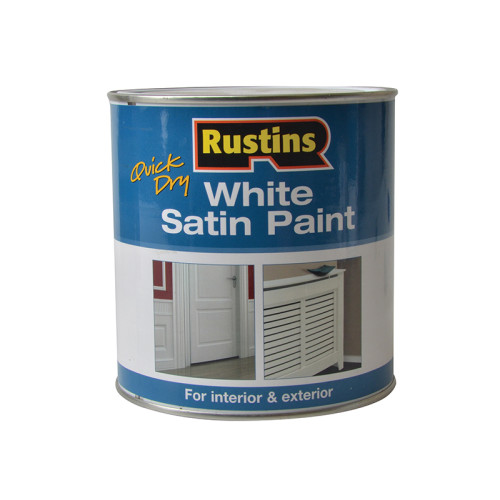 Quick Dry White Satin Paint 250ml