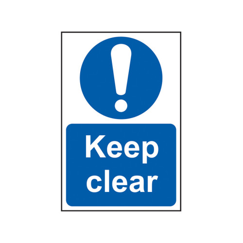 Keep Clear - PVC Sign 200 x 300mm