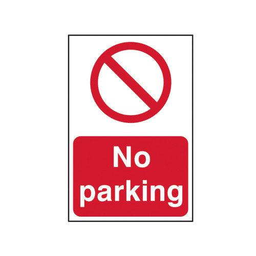 No Parking - PVC Sign 200 x 300mm