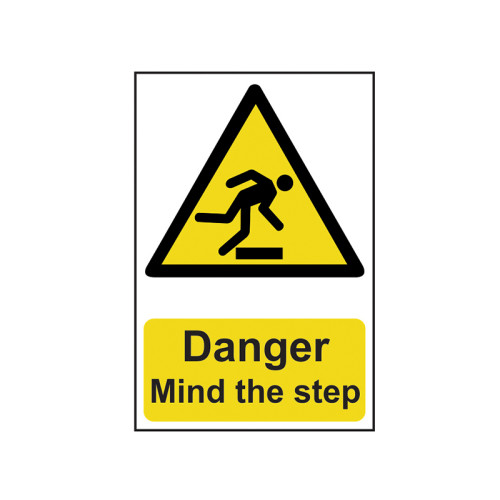 Danger Mind The Step - PVC Sign 200 x 300mm