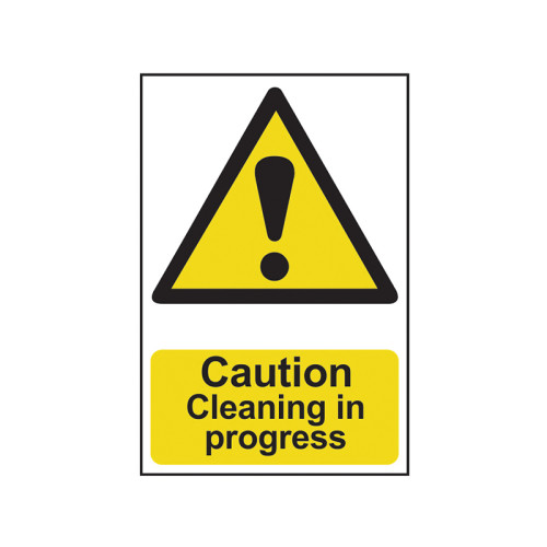 Caution Cleaning In Progress - PVC Sign 200 x 300mm