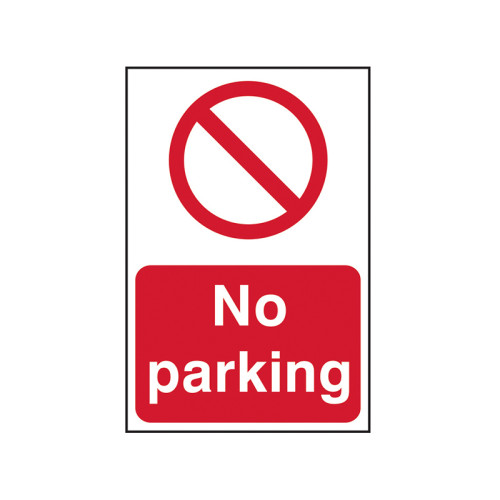 No Parking - PVC Sign 400 x 600mm