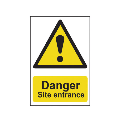 Danger Site Entrance - PVC Sign 400 x 600mm