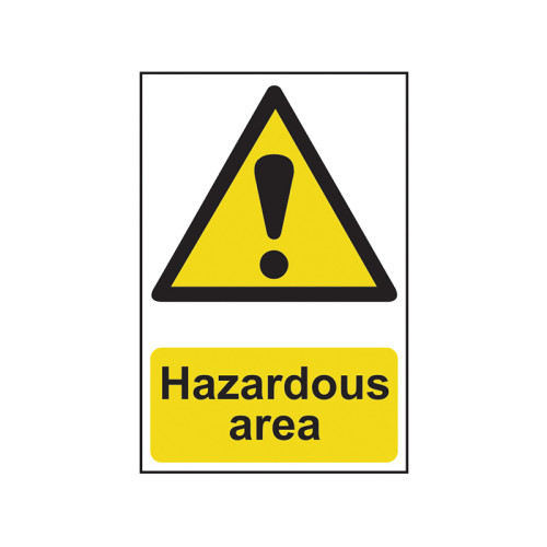 Hazardous Area - PVC Sign 400 x 600mm