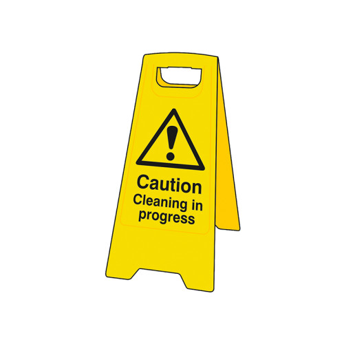 Caution Cleaning In Progress - Heavy Duty 'A' Board