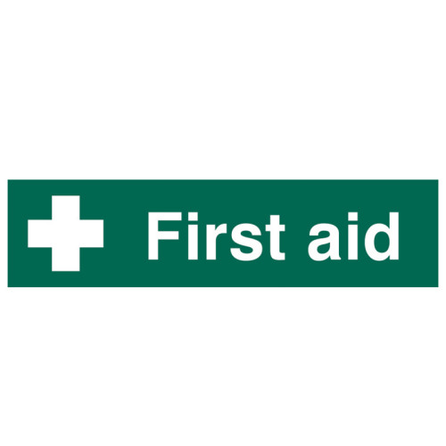 First Aid - PVC Sign 200 x 50mm