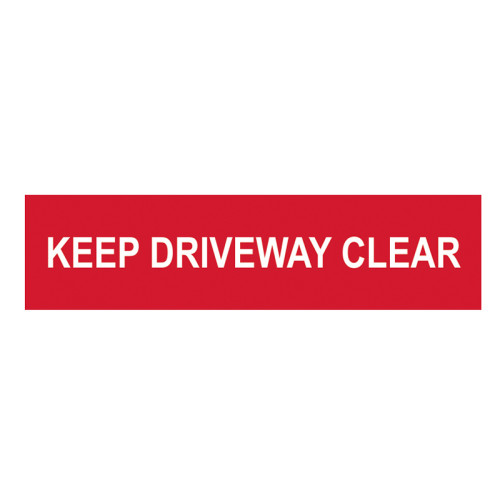 Keep Driveway Clear - PVC Sign 200 x 50mm