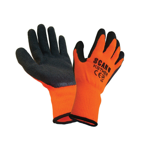 Thermal Latex Coated Gloves - L (Size 9)