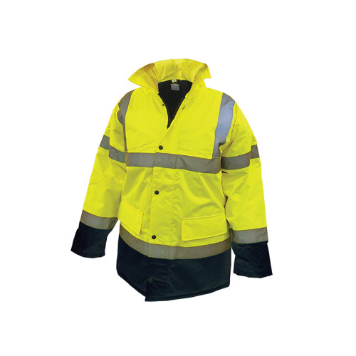 Hi-Vis Yellow/Black Motorway Jacket - L (44in)