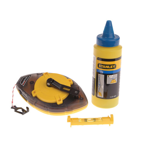 Power Winder Chalk Line 30m, Chalk & Level