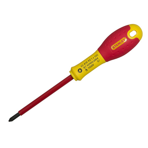 FatMax® VDE Insulated Screwdriver Pozidriv Tip PZ1 x 100mm