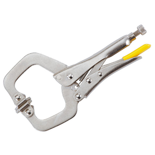 Locking C-Clamp with Swivel Tips 170mm