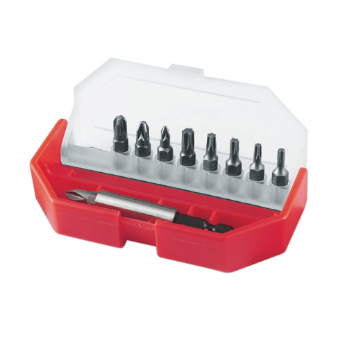 Phillips/Pozidriv/TORX Insert Bit Set, 10 Piece