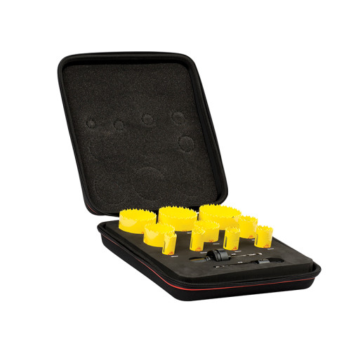 KDC10021 Deep Cut Bi-Metal Deluxe Electrician's Holesaw Kit, 12 Piece