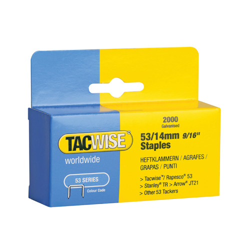 53 Light-Duty Staples 10mm (Type JT21  A)  (Pack 2000)