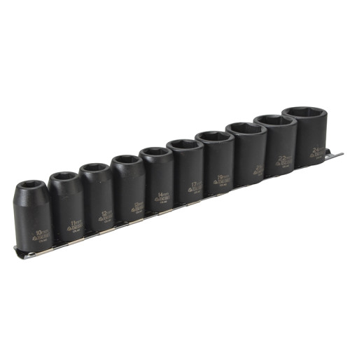 1/2in Drive 9121 Impact Socket Set, 10 Piece