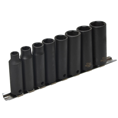 3/8in Drive 9386 Deep Impact Socket Set, 8 Piece