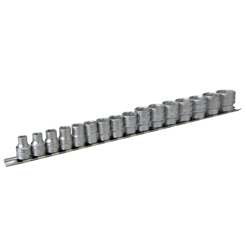 M3816 Socket Clip Rail Set of 16 Metric 3/8in Drive