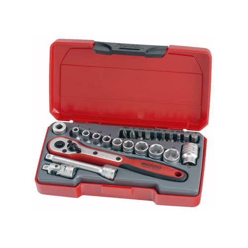 T1424 Socket Set of 24 Metric 1/4in Drive