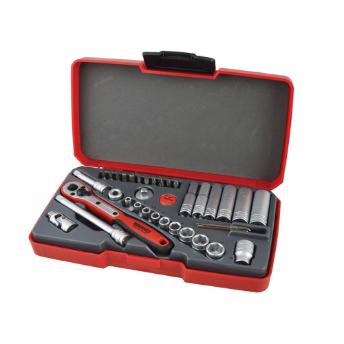 T1436 Socket Set of 36 Metric 1/4in Drive